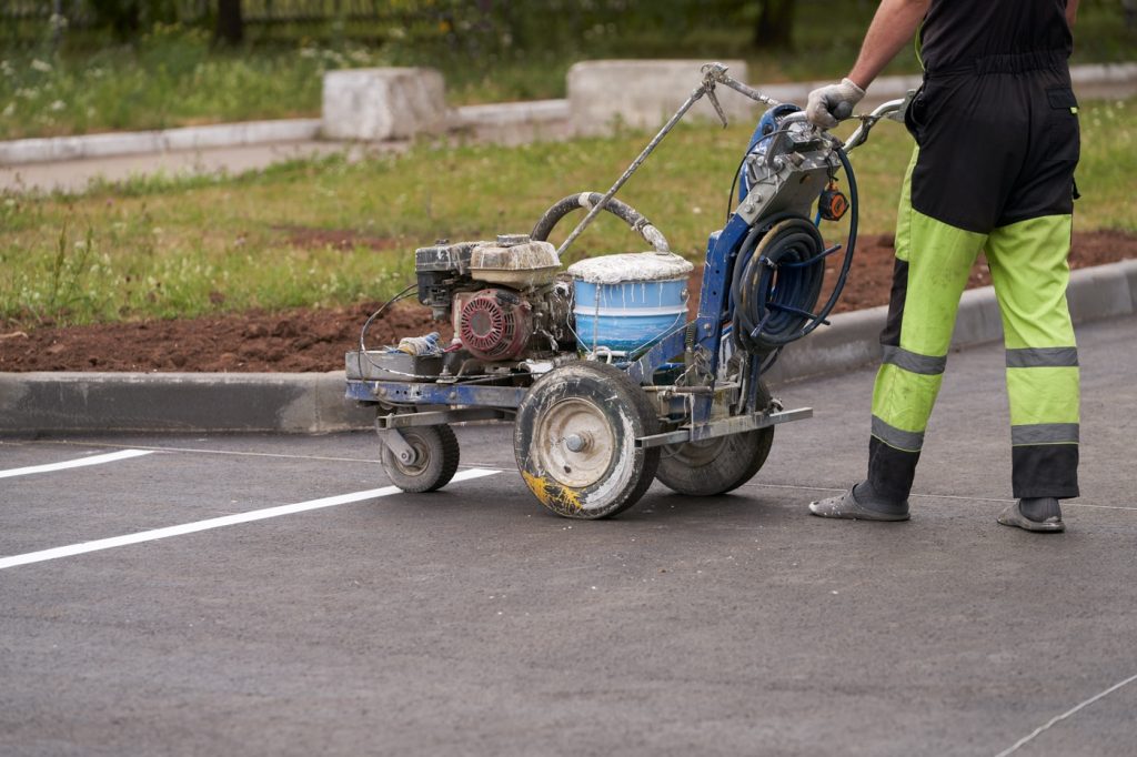 Asphalt and concrete paving, installation, repair and other paving services by A & B Paving Maintenance in Oklahoma.